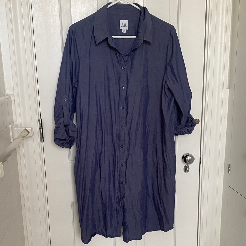 GAP Maternity Denim Shirt Dress